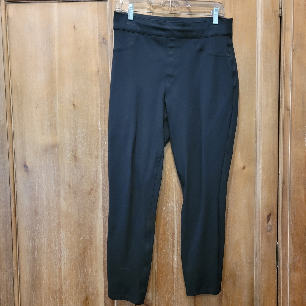 Spanx Skinny Black Pants Stretchy size Large